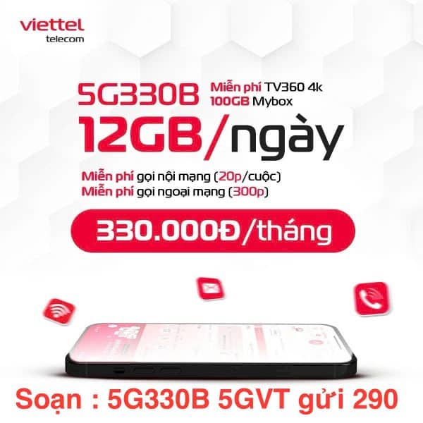 đăng ký gói cước 5G330B